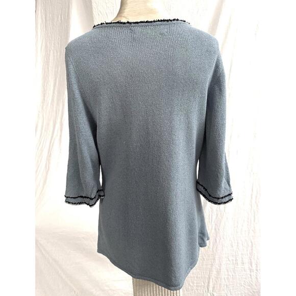 🆕LISTING🆕 Ani Barrie elbow length blue knit - Picture 3 of 6